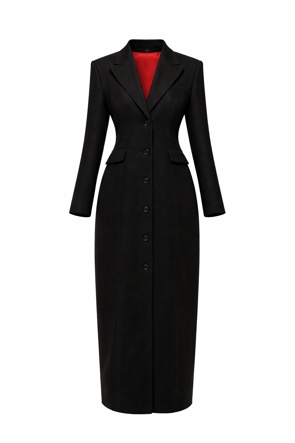 THE VALERIE HOURGLASS WOOL COAT