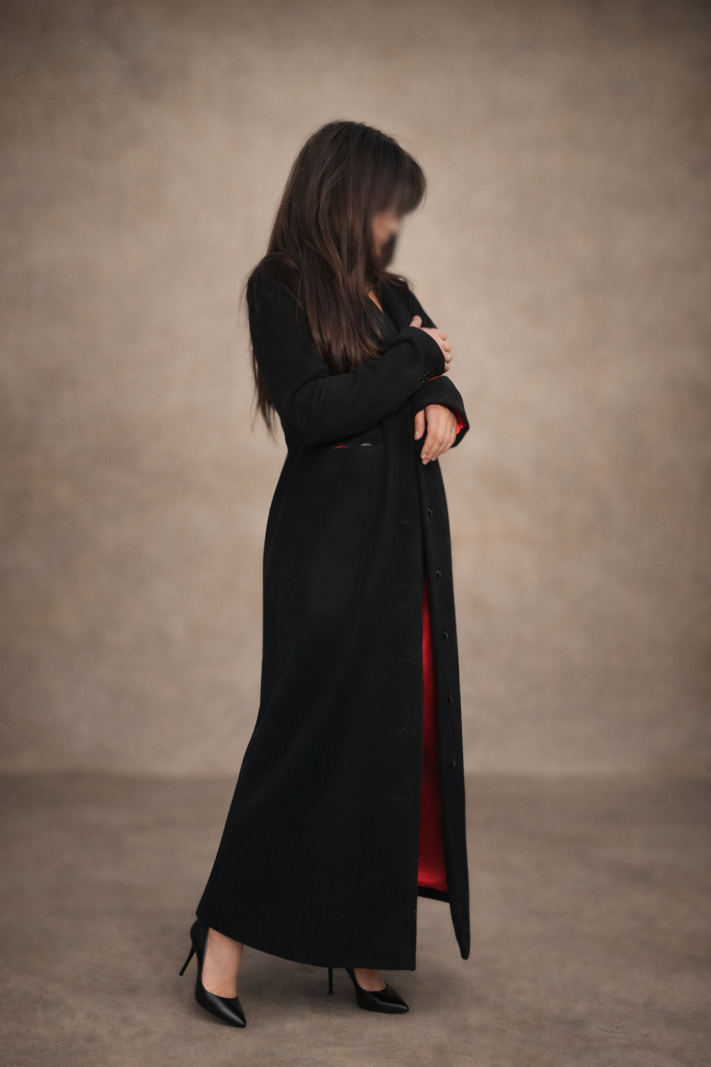 THE VALERIE HOURGLASS WOOL COAT