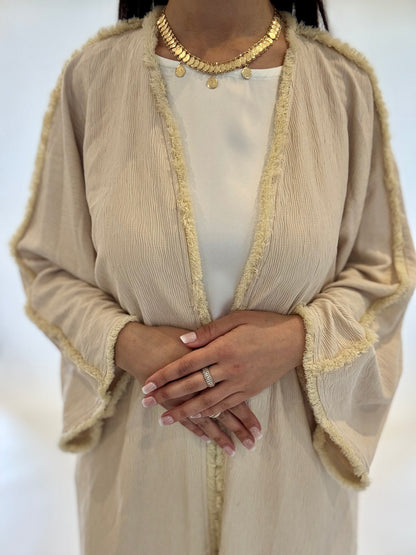 Ava Edged Abaya - RULACOUTURE 