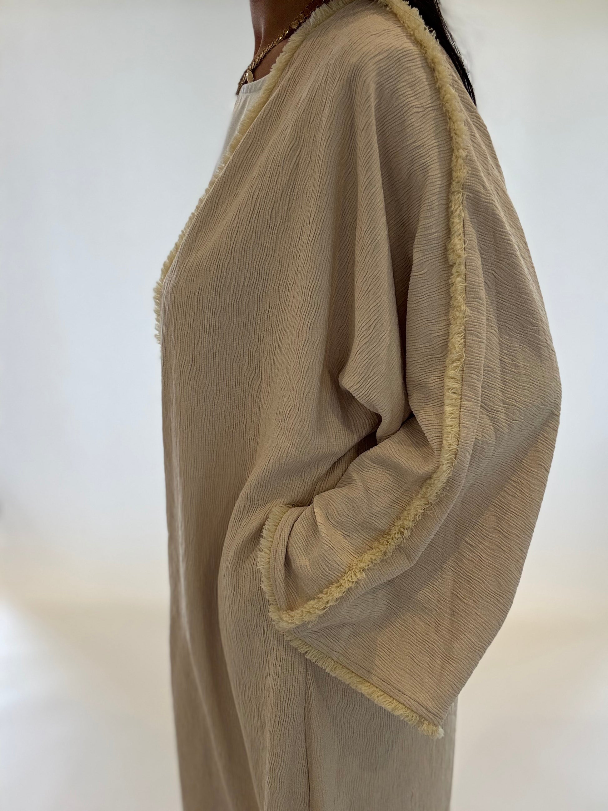 Ava Edged Abaya - RULACOUTURE 
