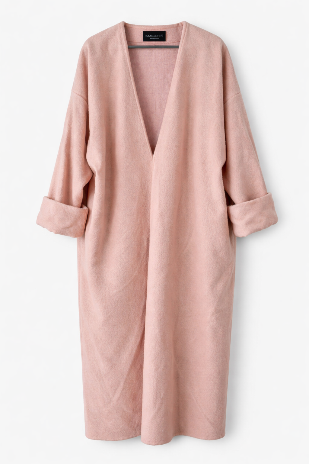 THE POWDER PINK WOOL ABAYA