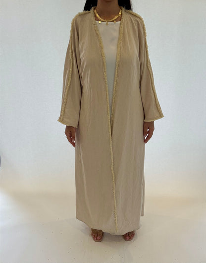 Ava Edged Abaya - RULACOUTURE 