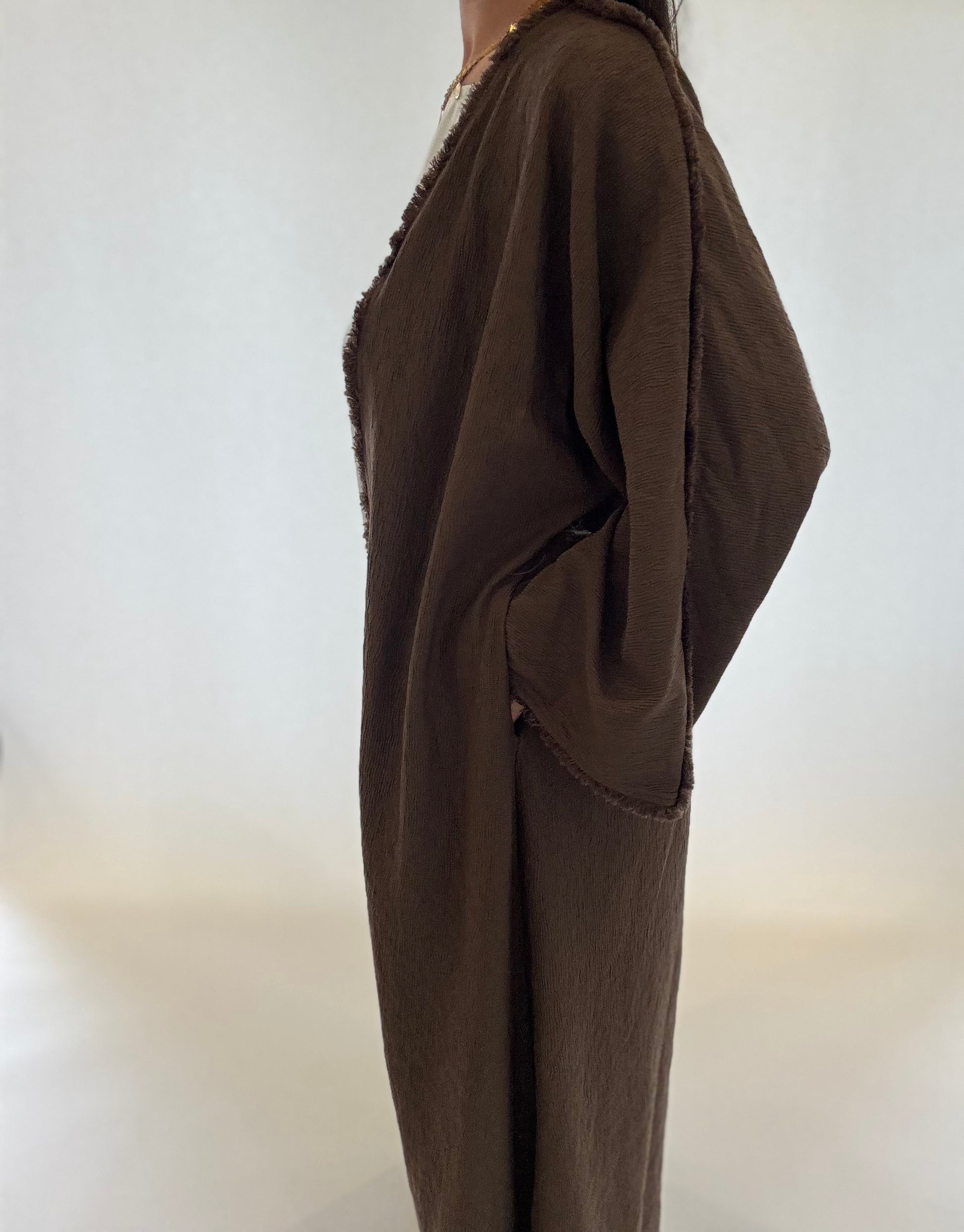 Ava Edged Abaya - RULACOUTURE 