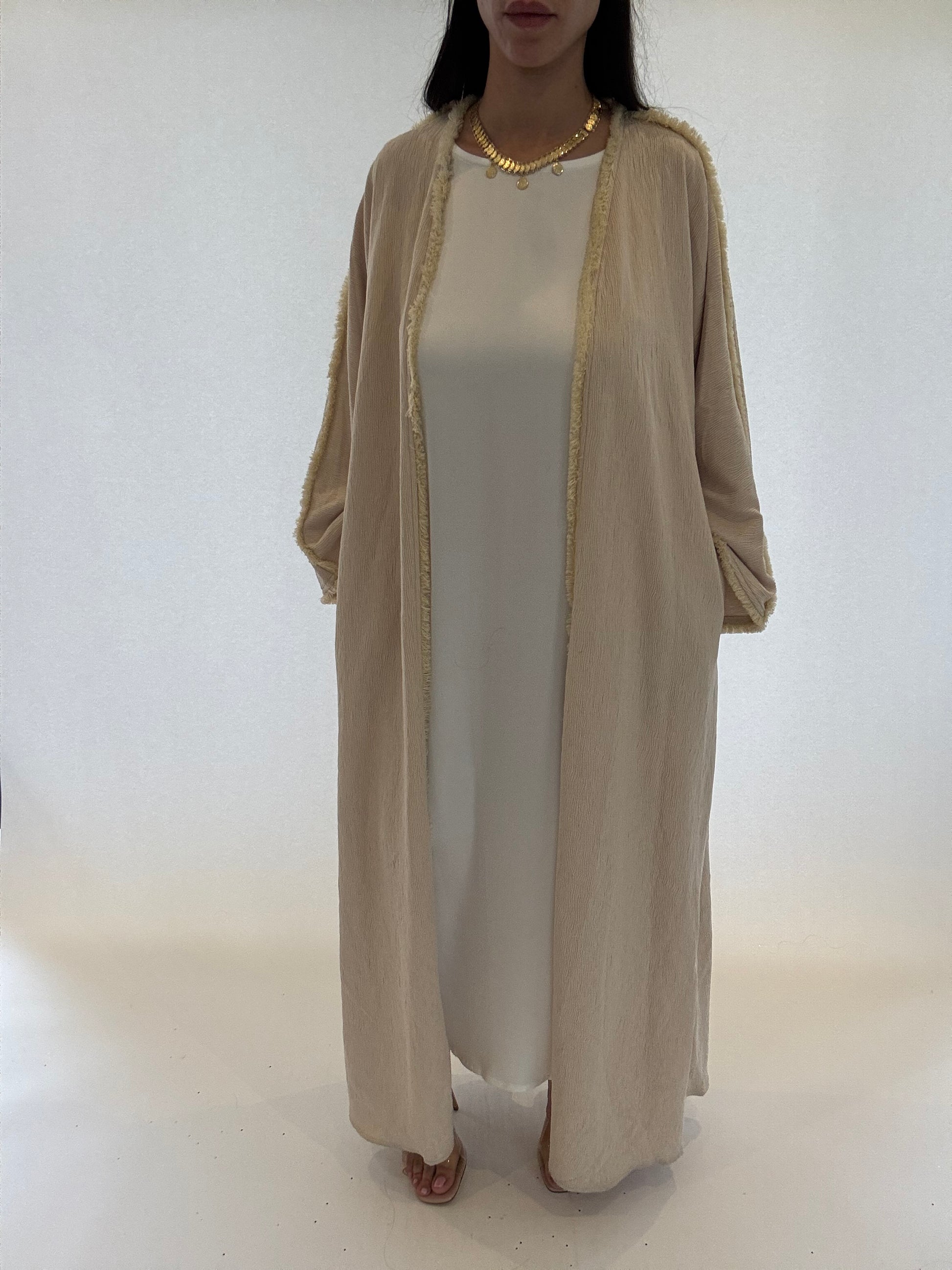 Ava Edged Abaya - RULACOUTURE 