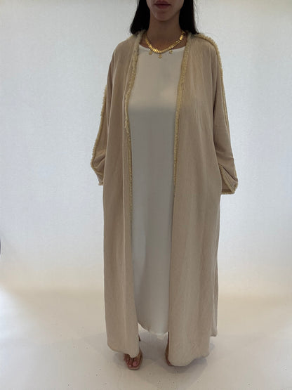 Ava Edged Abaya - RULACOUTURE 