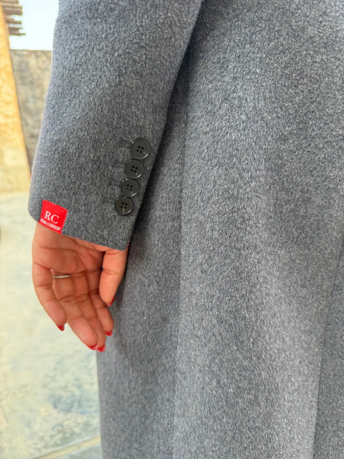 Ciselè Hourglass Maxi Wool Coat