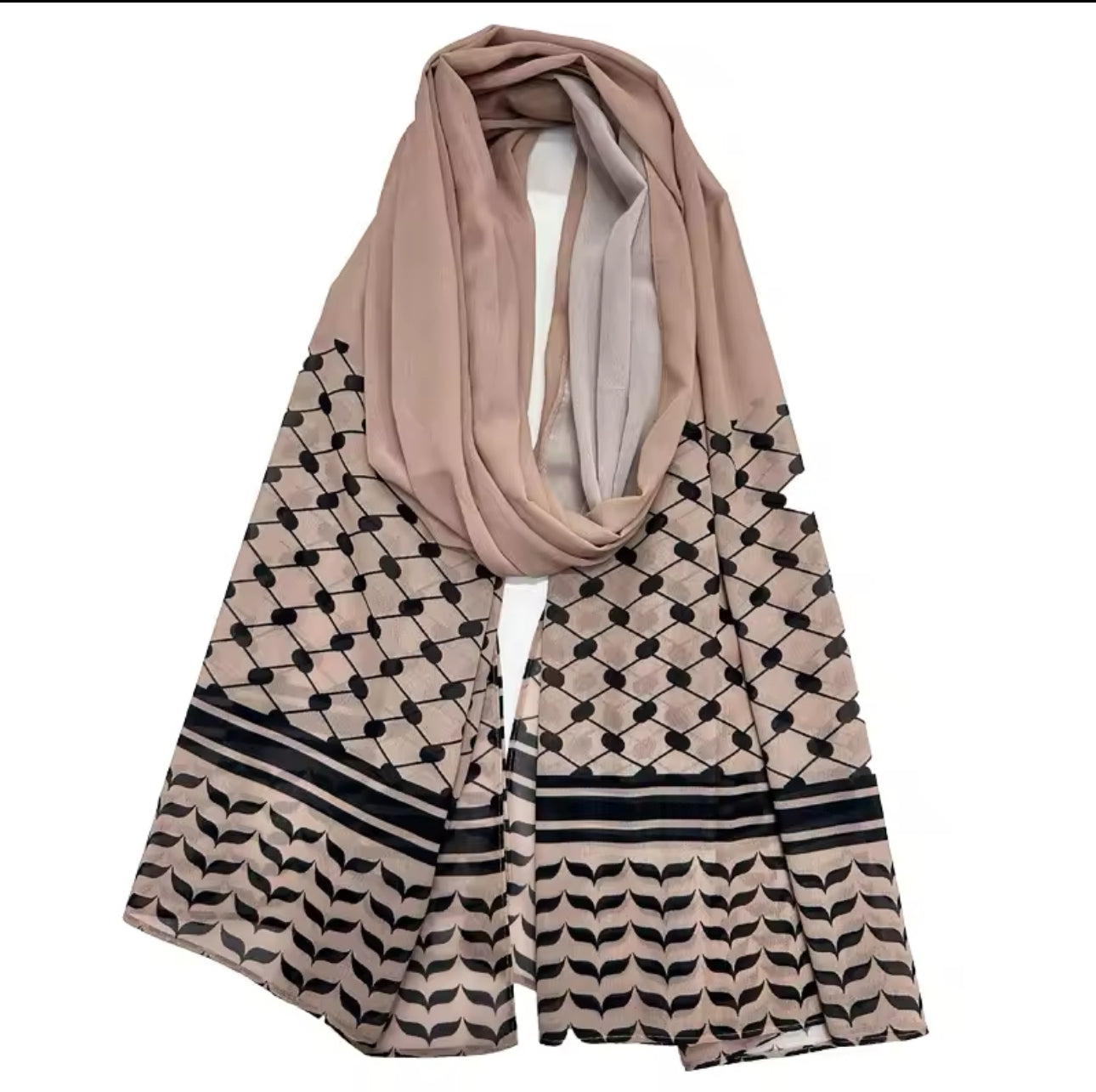 Kuffiyeh printed scarf