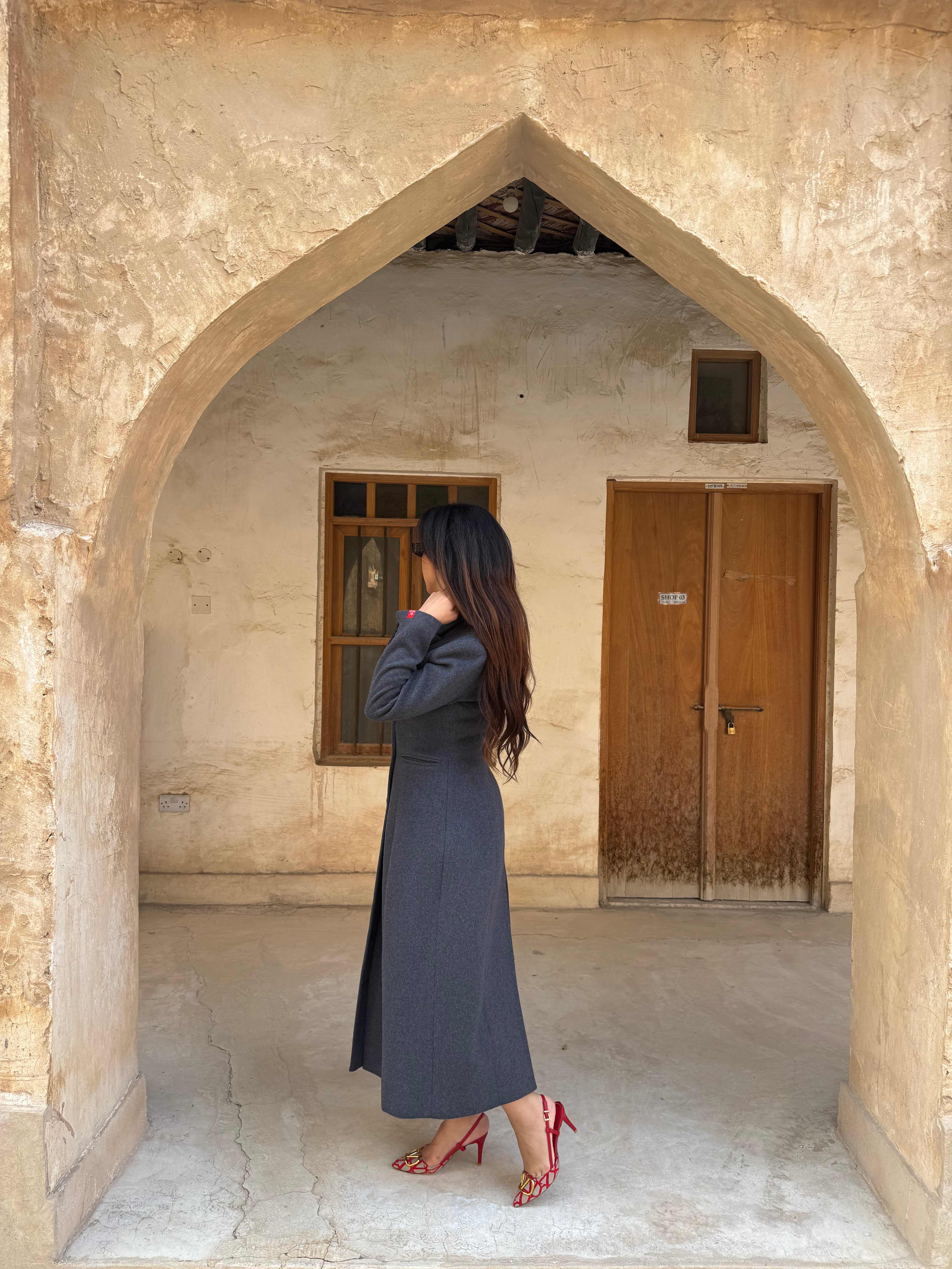 THE CISELE HOURGLASS WOOL COAT