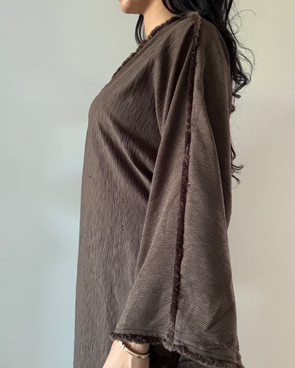 Ava Edged Abaya - RULACOUTURE 