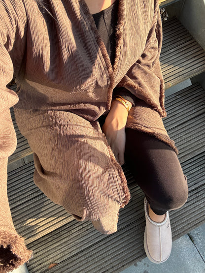 Ava Edged Abaya - RULACOUTURE 