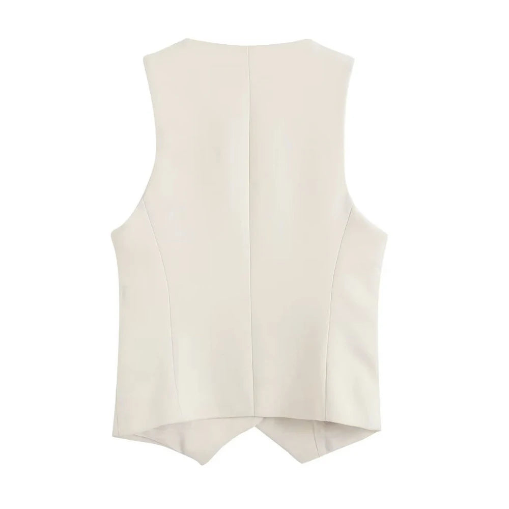 Kaya Button up Vest - RULACOUTURE 