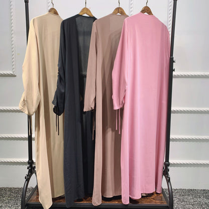 Zia Rouched Abaya - RULACOUTURE 