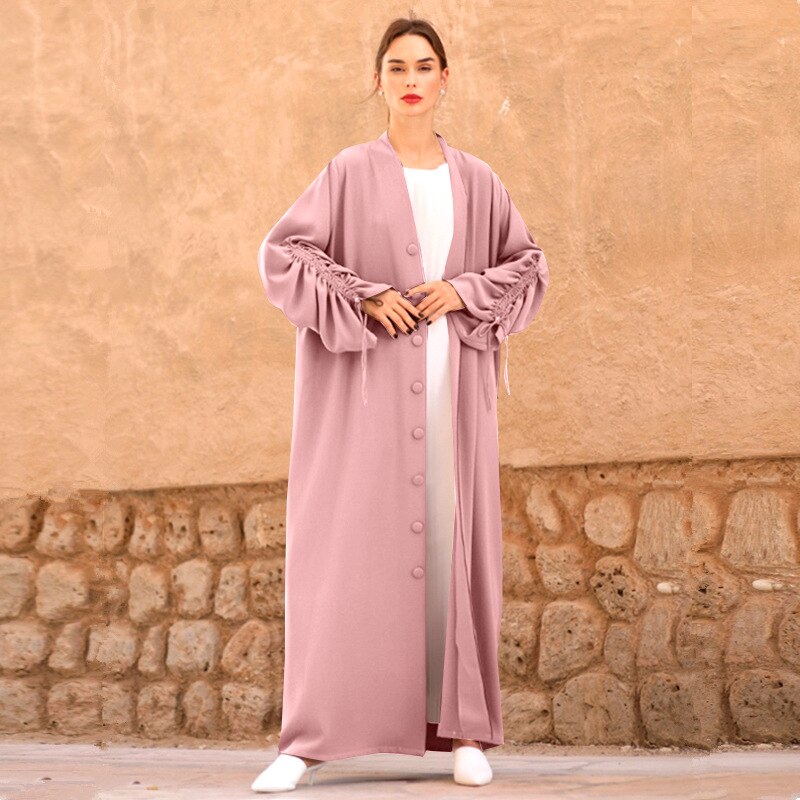 Zia Rouched Abaya - RULACOUTURE 